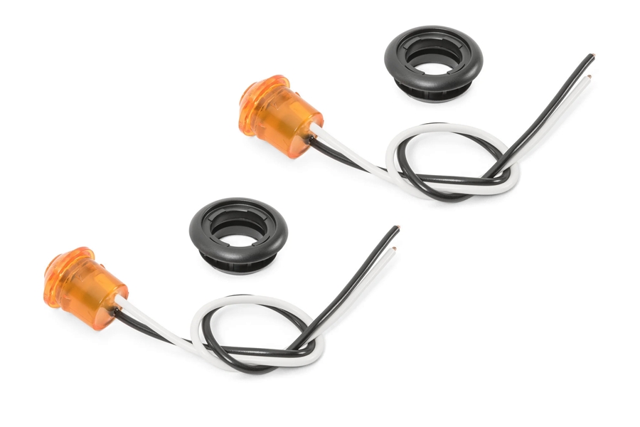 MCE 3/4in LED Marker Light, Pair - Amber 