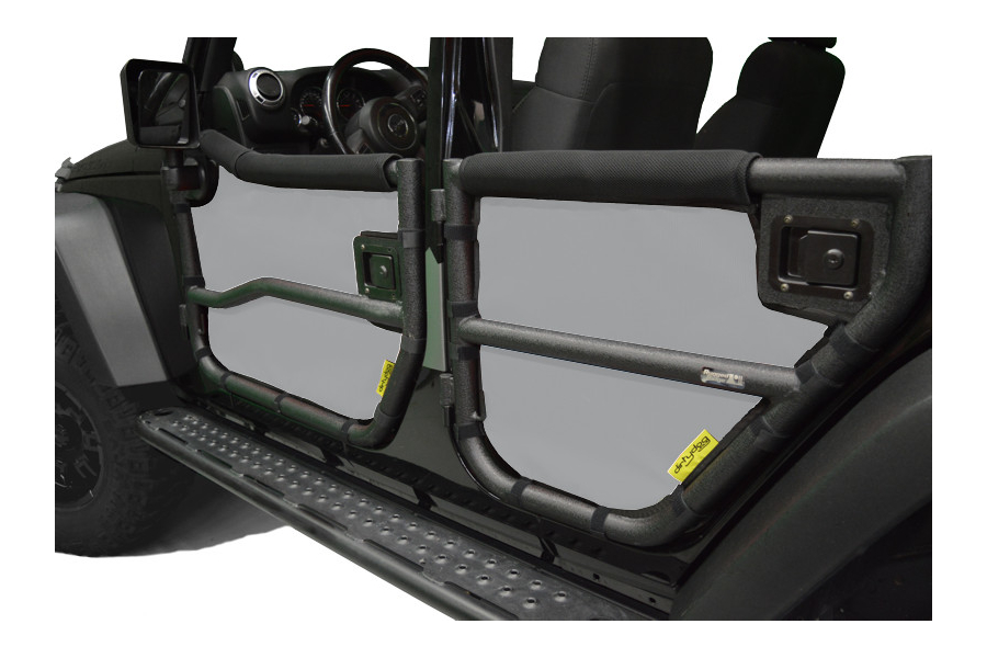 Jeep Jk 4dr Dirty Dog 4x4 Rugged Ridge Tube Door Screens Grey