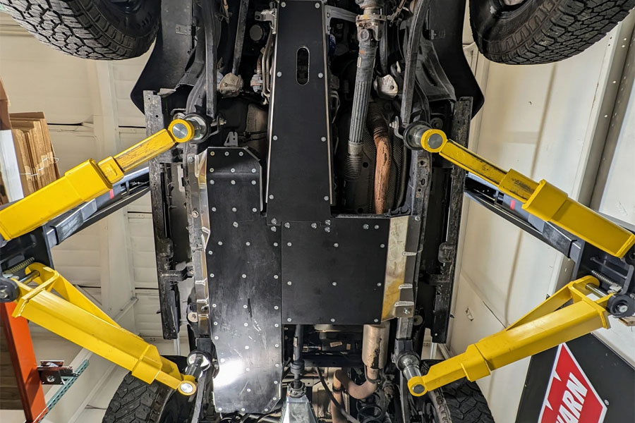 Next Venture Motorsports Aluminum Belly Skid w/ UHMW - JL 2DR 2.0L Turbo