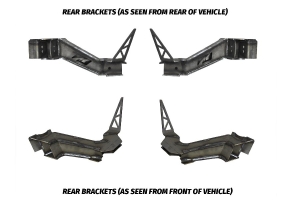 Motobilt 4 Link Rear Suspension Brackets w/ Rear Crossmember  - JK