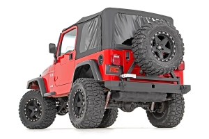 Rough Country Classic Full Width Rear Bumper w/ Tire Carrier  - TJ/LJ/YJ