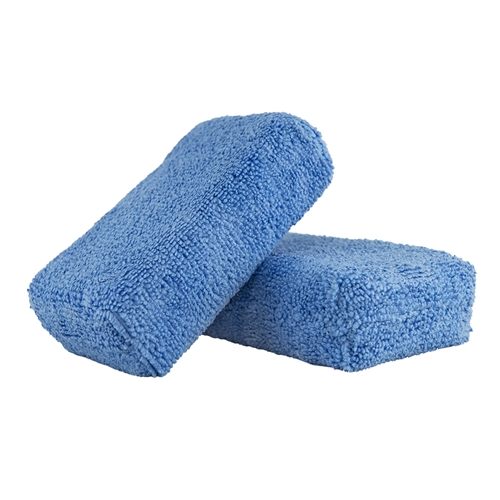 Chemical Guys Premium Grade Microfiber Applicator Blue - 2 Pack