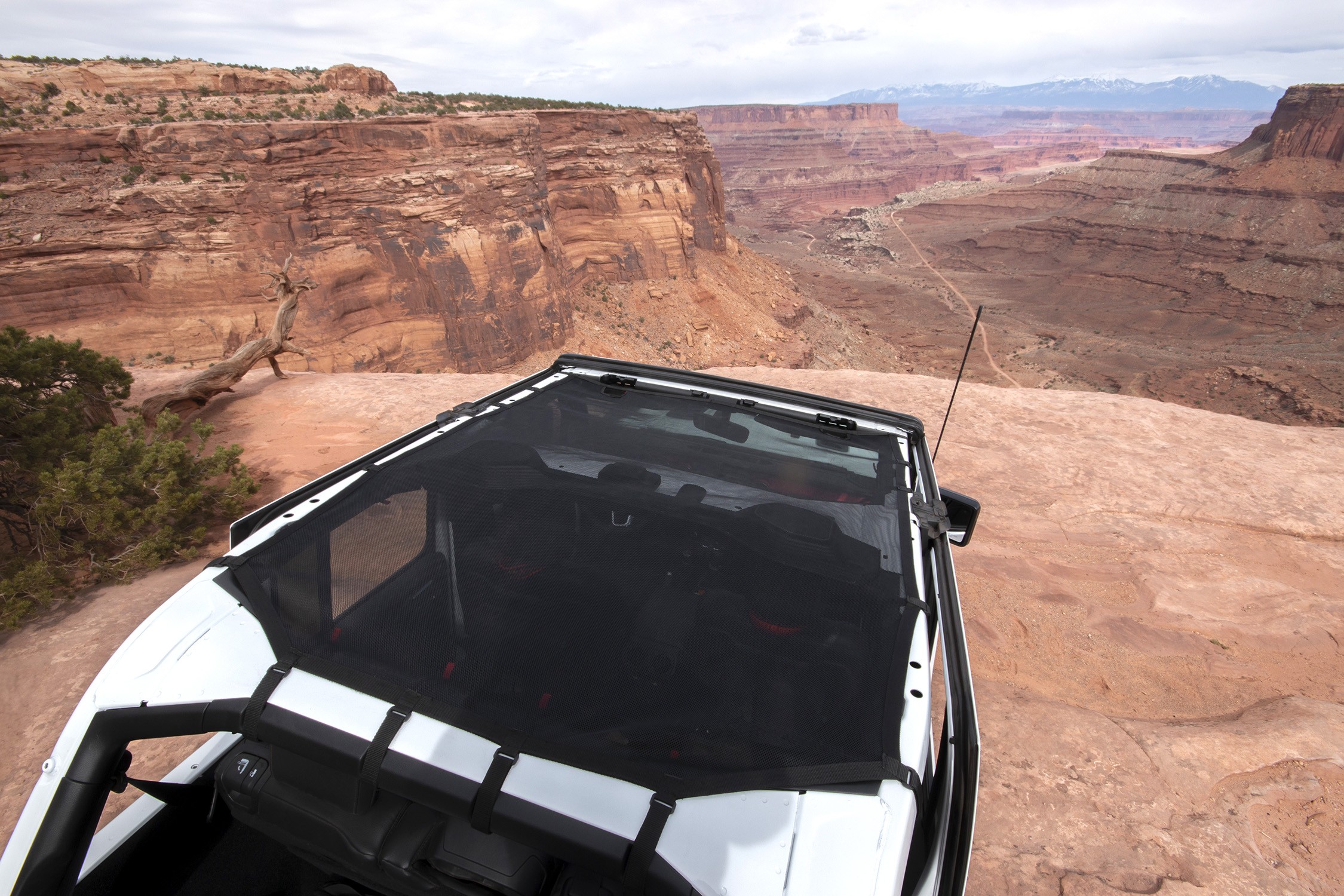 Rugged Ridge Full Eclipse Sun Shade, Black Mesh   - JL 4Dr