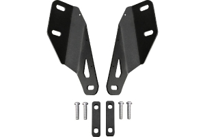 Motobilt 30in LED Light Bar Hood Mount Kit - Black Powdercoat Finish - JK