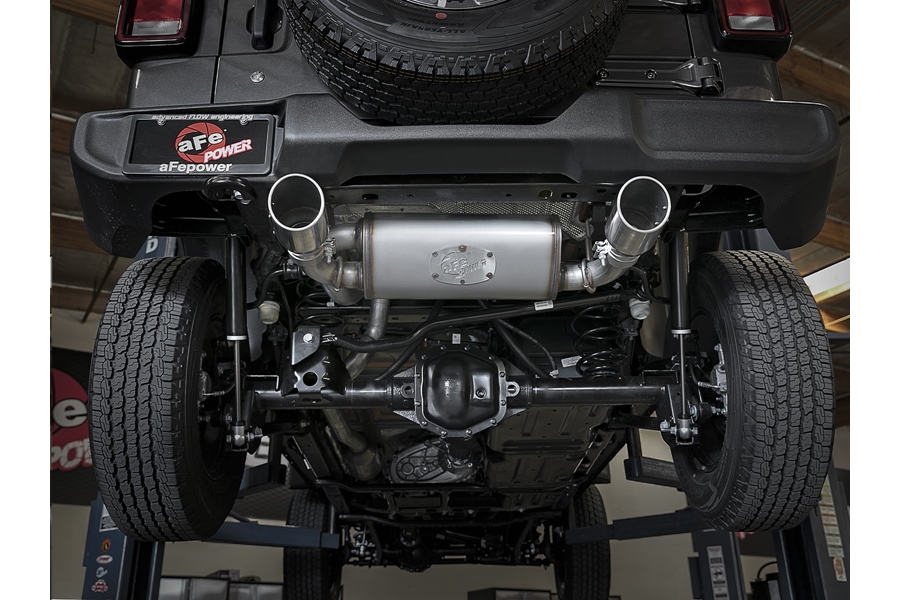 aFe POWER Rebel Series 2.5in Cat-Back Exhaust System w/ Polished Tip - JL 4DR 3.6L