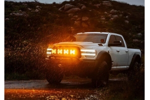 KC HiLiTES SlimLite 8in LED Light Shield - Amber