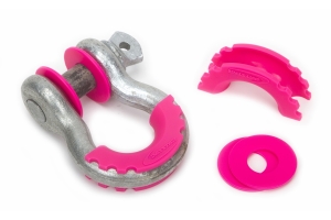 Daystar D-Ring Isolators with Washers, Fluorescent Pink