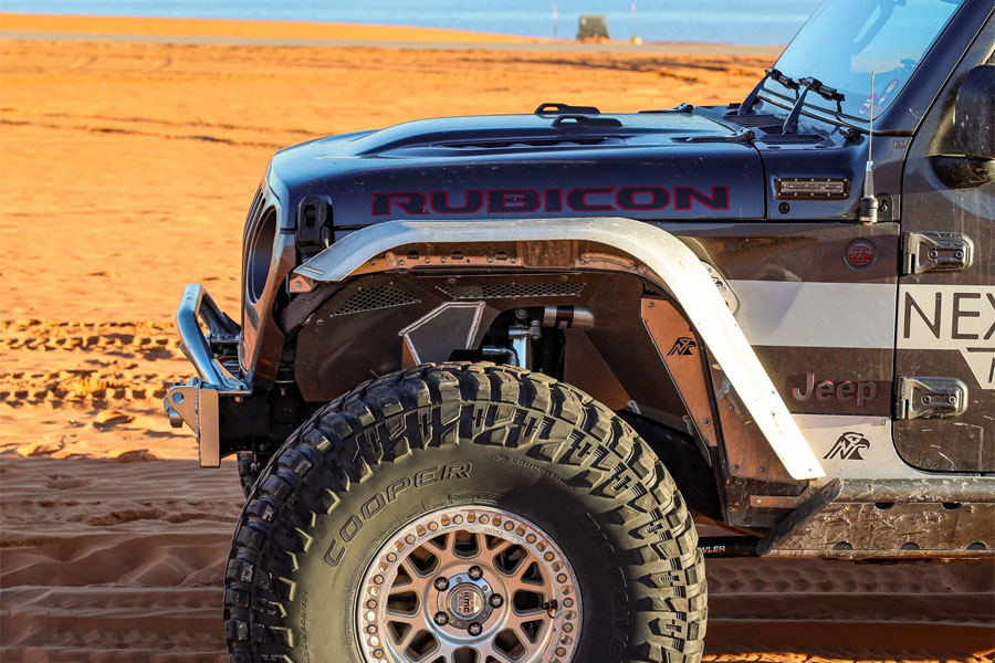 Next Venture Motorsports Aluminum High Line Front Fender Flares - JL/JT