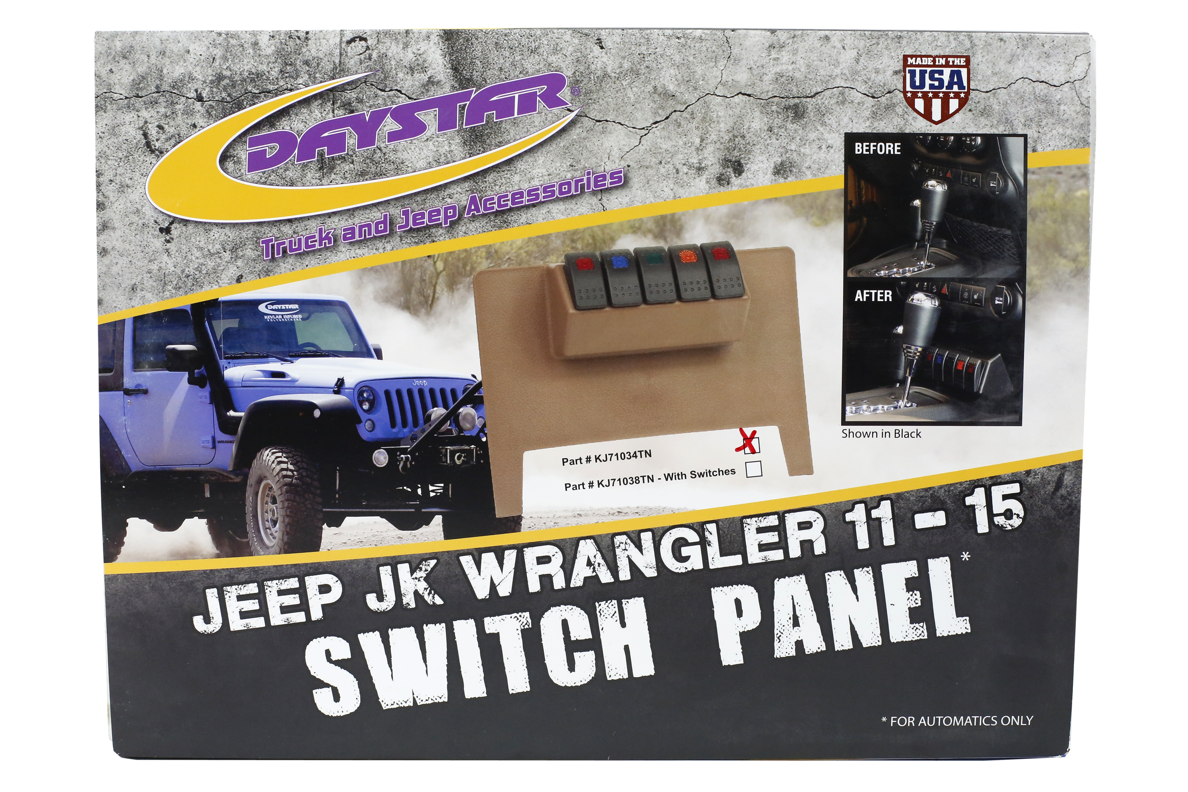 Daystar Switch Panel Tan - JK