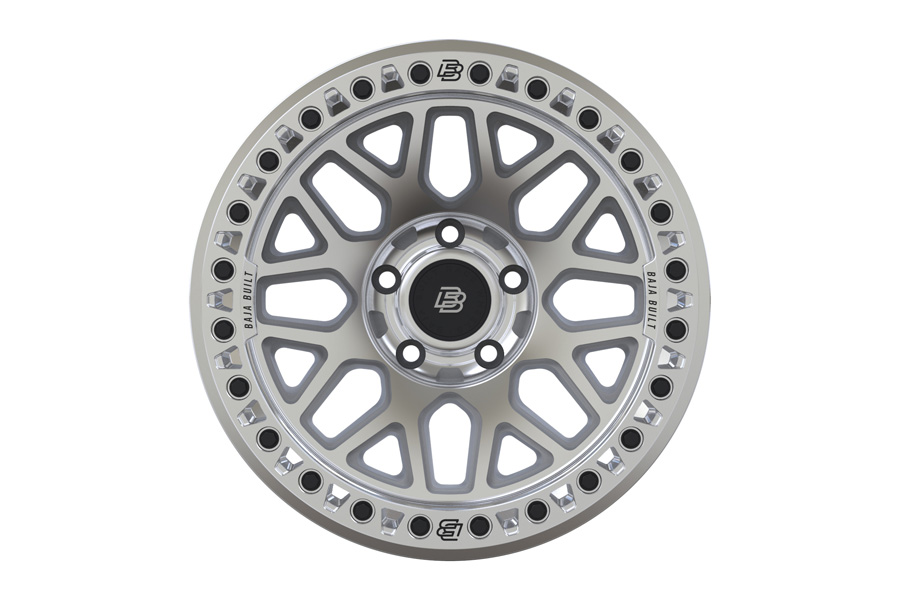 Baja Built Lite Brite Outlaw Cast Beadlock Wheel, 17x9 5x5 -38mm - Machined - JT/JL/JK