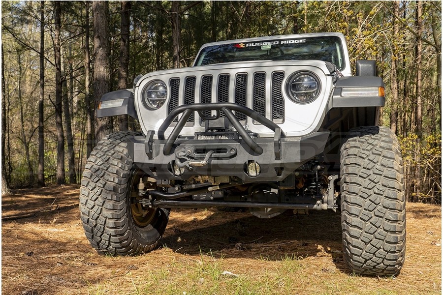 Arcus Front Bumper Set With Tray And Hooks 07 18 Jeep Wrangler Jk