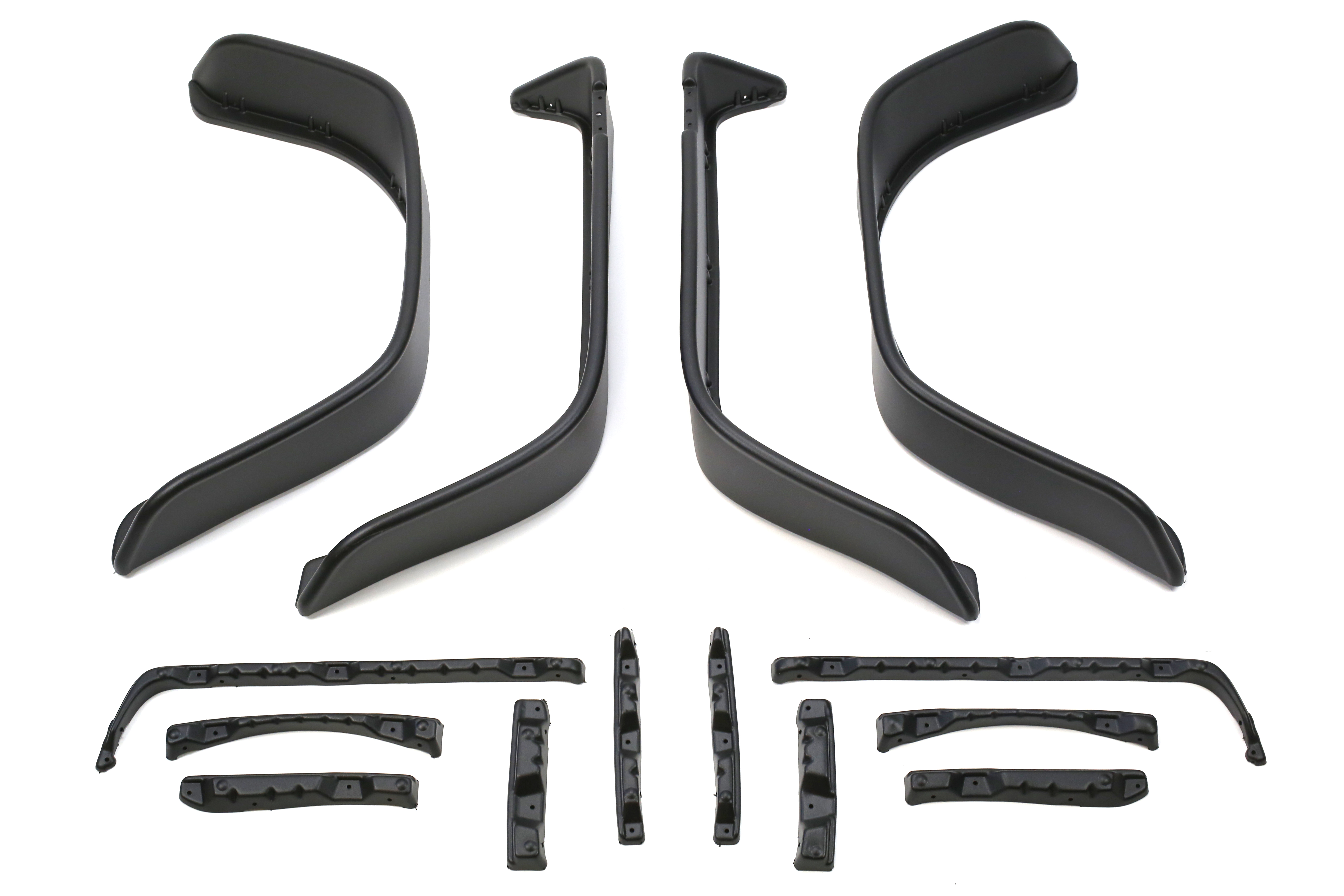 Bushwacker Flat Style Fender Flare Set Matte Black