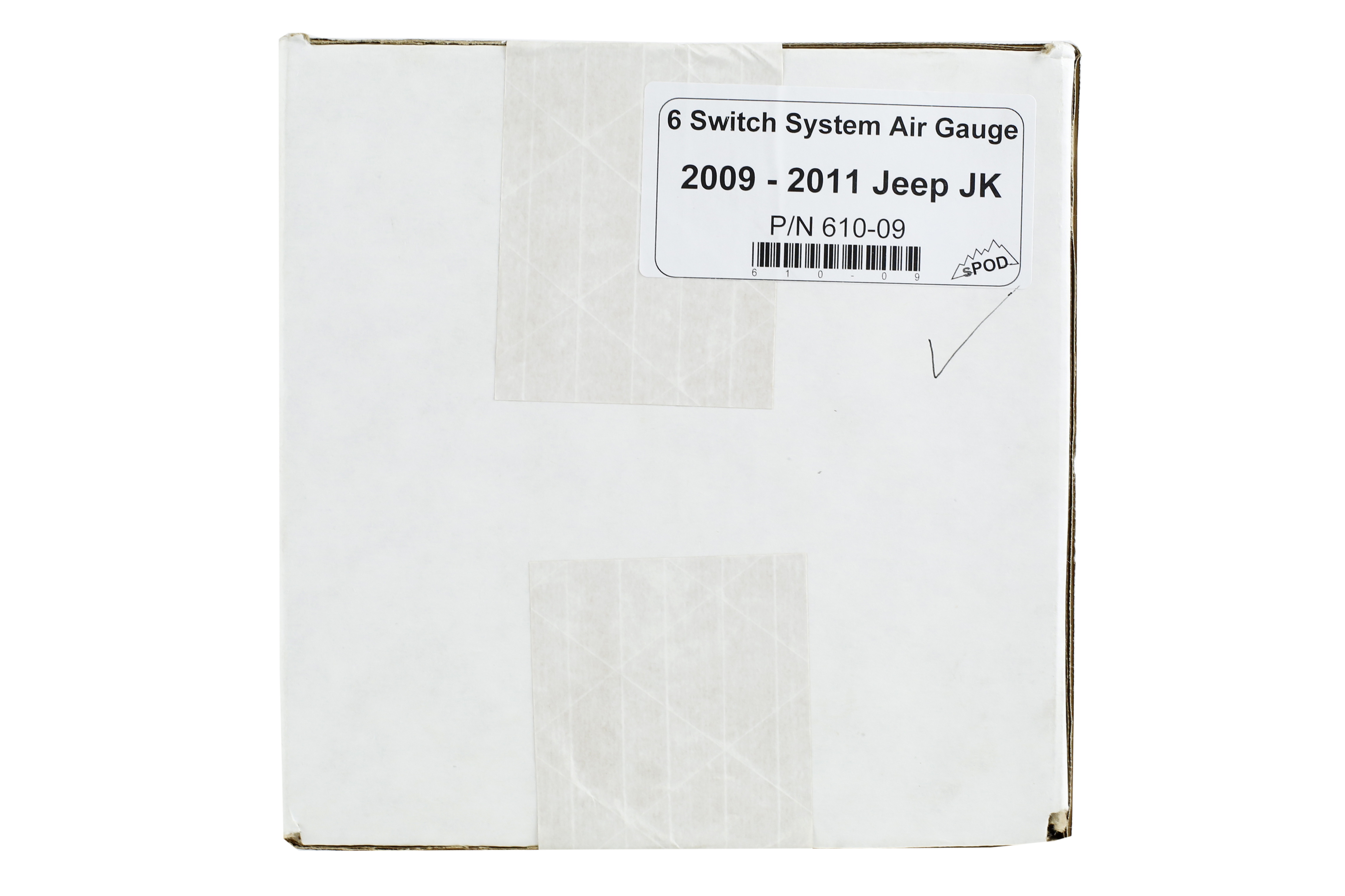 sPOD 6-Switch Panel w/ Air Gauge and Source System - JK