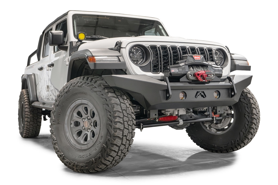 Fab Fours Lifestyle 3/4th Width Front Winch Bumper w/ No Guard  - JT/JL