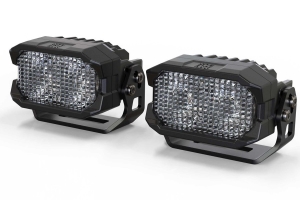 Morimoto 2Banger HXB LED Pod Flood, White, Pair