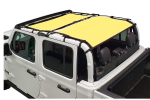 Dirty Dog 4x4 Sun Screen Front and Rear-Yellow - JT