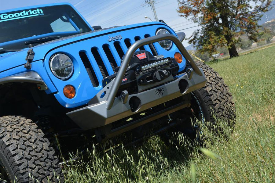 Poison Spyder Brawler Lite Front Bumper - Black - JK