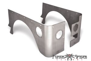 Poison Spyder Crusher Corners Aluminum Bare - TJ