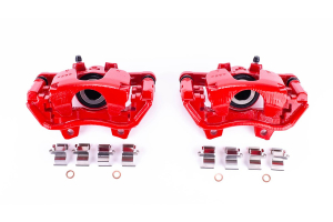 Power Stop Rear Brake Powder Coated Caliper Set - Red  - JL 