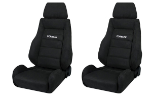 Corbeau GTS II Black Microsuede Seat Pair