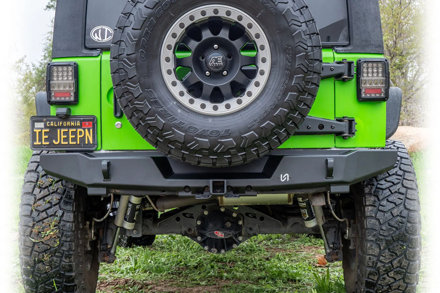 Turn Offroad Rear Bumper w/ Hitch Receiver - JK