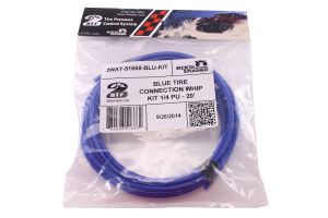 Rock Smasher Engineering Tire Connection Whip Kit 1/4in X 20ft Blue