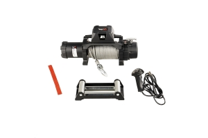 Rugged Ridge 10,000lbs Trekker Winch w/ Steel Cable and Wired Remote
