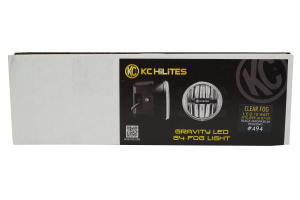 KC HiLiTES Gravity LED Fog Light Kit Clear - JK 2007-09