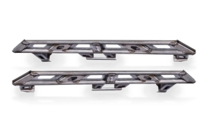 Evo Manufacturing Weld-On Rock Sliders w/ Step Plates - Bare - JT 