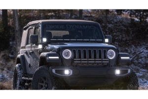 Diode Dynamics SS3 Pro Cowl LED Bracket Kit w/ LED Lights - White  - JT/JL
