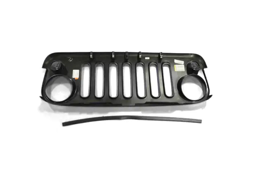 Mopar OE Grille - Matte Black - JK 