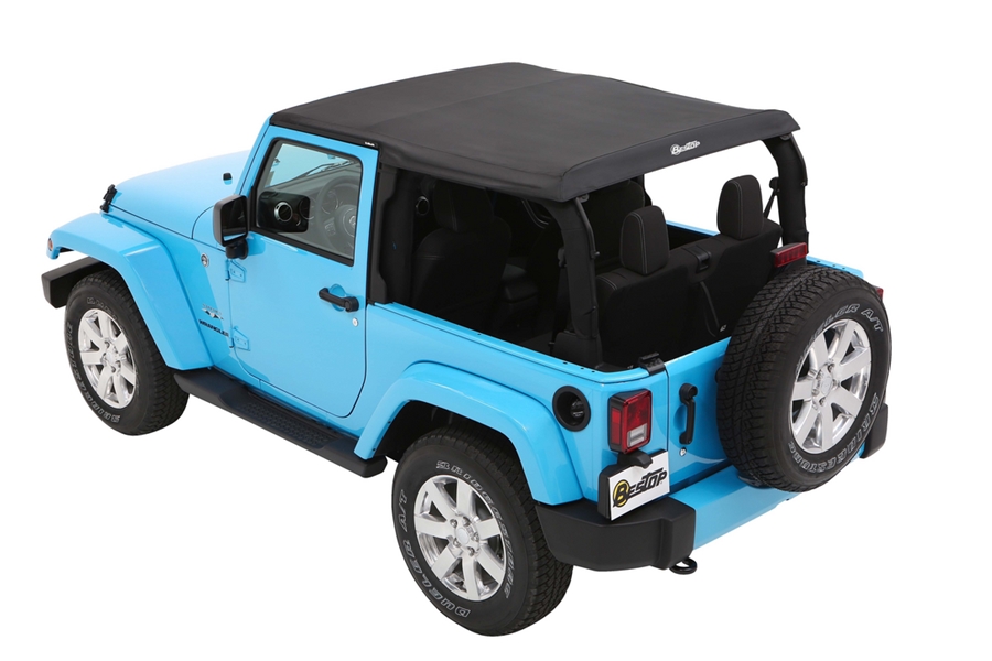Bestop Trektop Slantback Soft Top - Twill Black  - JK 2dr