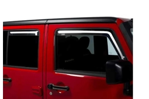 Putco Element Tinted Window Deflectors - In Channel Front & Rear Set - JK 4dr
