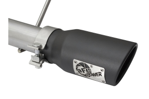 AFE Power Rebel Series 2.5in Cat-Back Exhaust System w/ Black Tip  - JK 