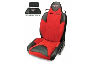 MasterCraft Baja RS DirtSport Reclining Seat w. Adj. Headrest -Black/Red/Red