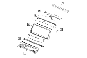 Mopar OEM Intermediate Crossmember - JT