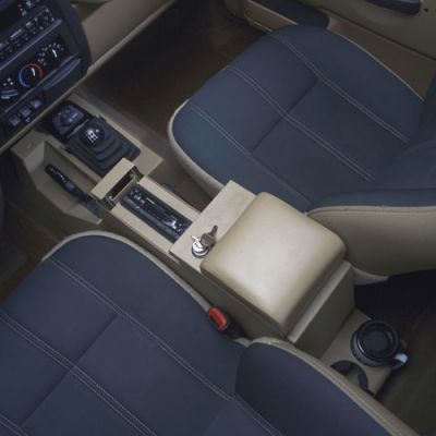 Tuffy Security Speaker/Storage Security Full Console  Medium Khaki