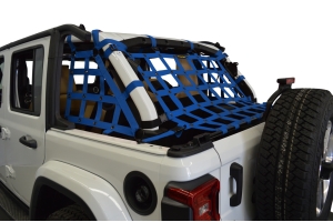 Dirty Dog 4x4 3pc Cargo Side Netting Kit, Blue  - JL 4Dr