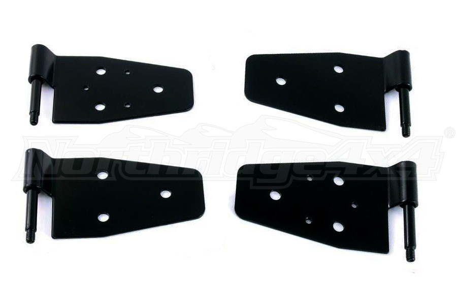 Smittybilt Door Hinges Black Jeep Rubicon 20042006 7641Northridge4x4