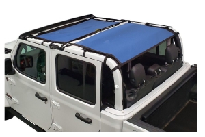 Dirty Dog 4x4 Sun Screen Front and Rear-Blue - JT