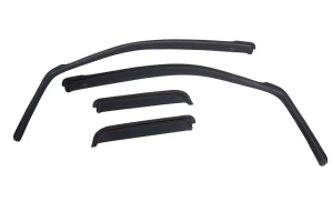 EGR USA In-Channel Window Visors, Front & Rear Set, Matte Black  - JK 4dr