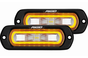 Rigid Industries SR-L Series Off-Road Spreader Lights, Amber Halo - Pair 