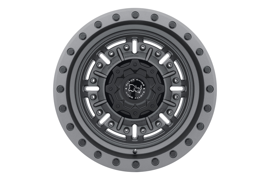 Black Rhino Abrams Series Wheel, 17x9.5 5x5 - Textured Matte Gunmetal - JT/JL/JK