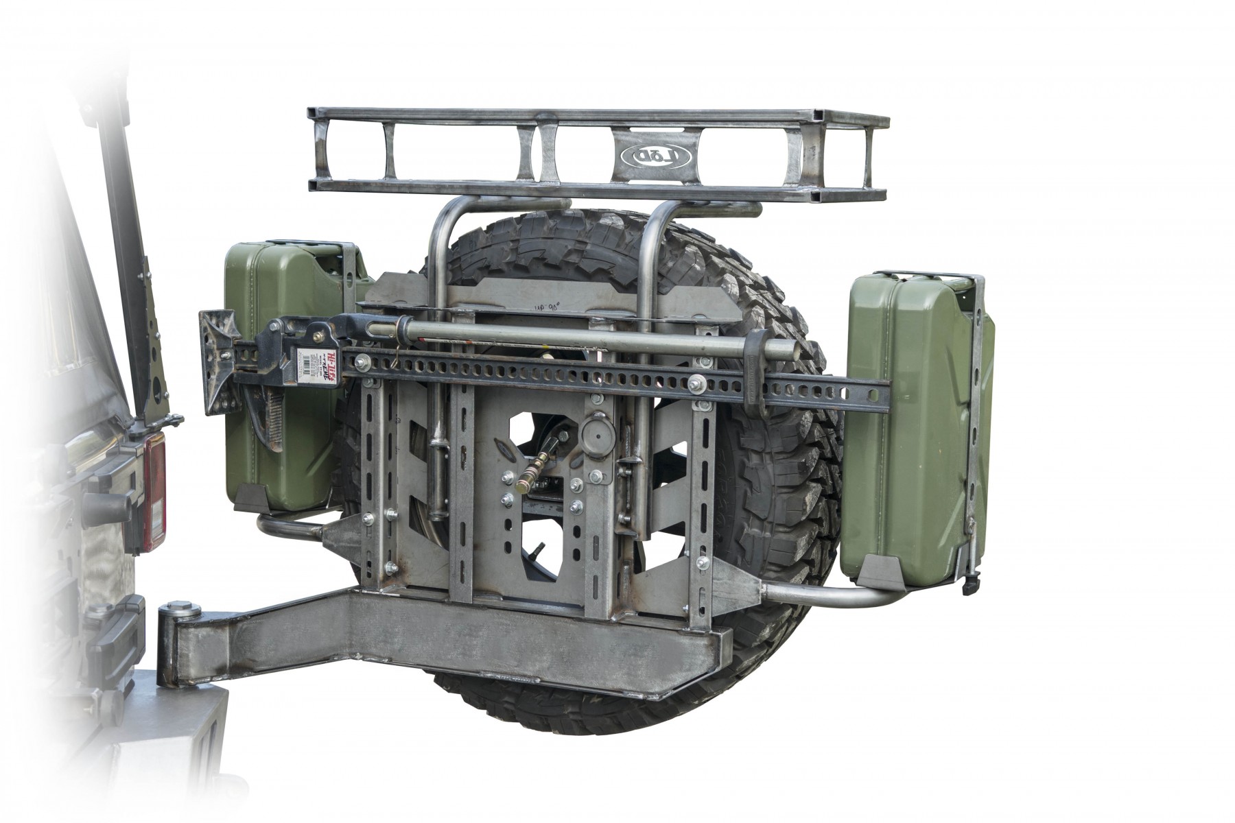 LOD Destroyer 5 Gallon Jerry Can Mount / Drivers Side Bare Steel - JL/JK 