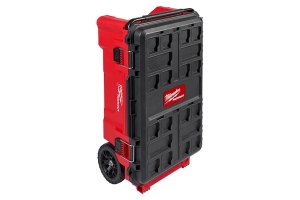 Milwaukee Rolling Tool Chest PACKOUT 38 in Dual Stack Top 250 lb Capacity  BLACK