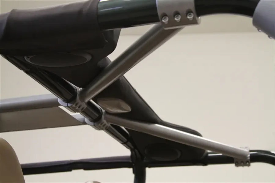 Rock Hard 4x4 Rear Overhead Angle Bars - Bare - TJ