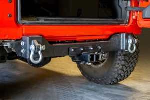 DV8 Offroad Rear Bumper Crossmember w/Recovery Shackles - JL