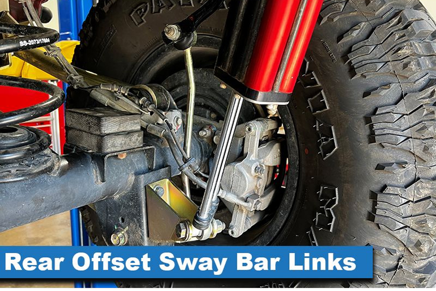 MetalCloak 12in Offset Sway Bar Link Extension Rear - JL