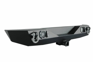 Paramount Heavy Duty Rock Crawler Rear Bumper w/LED Lights - JK
