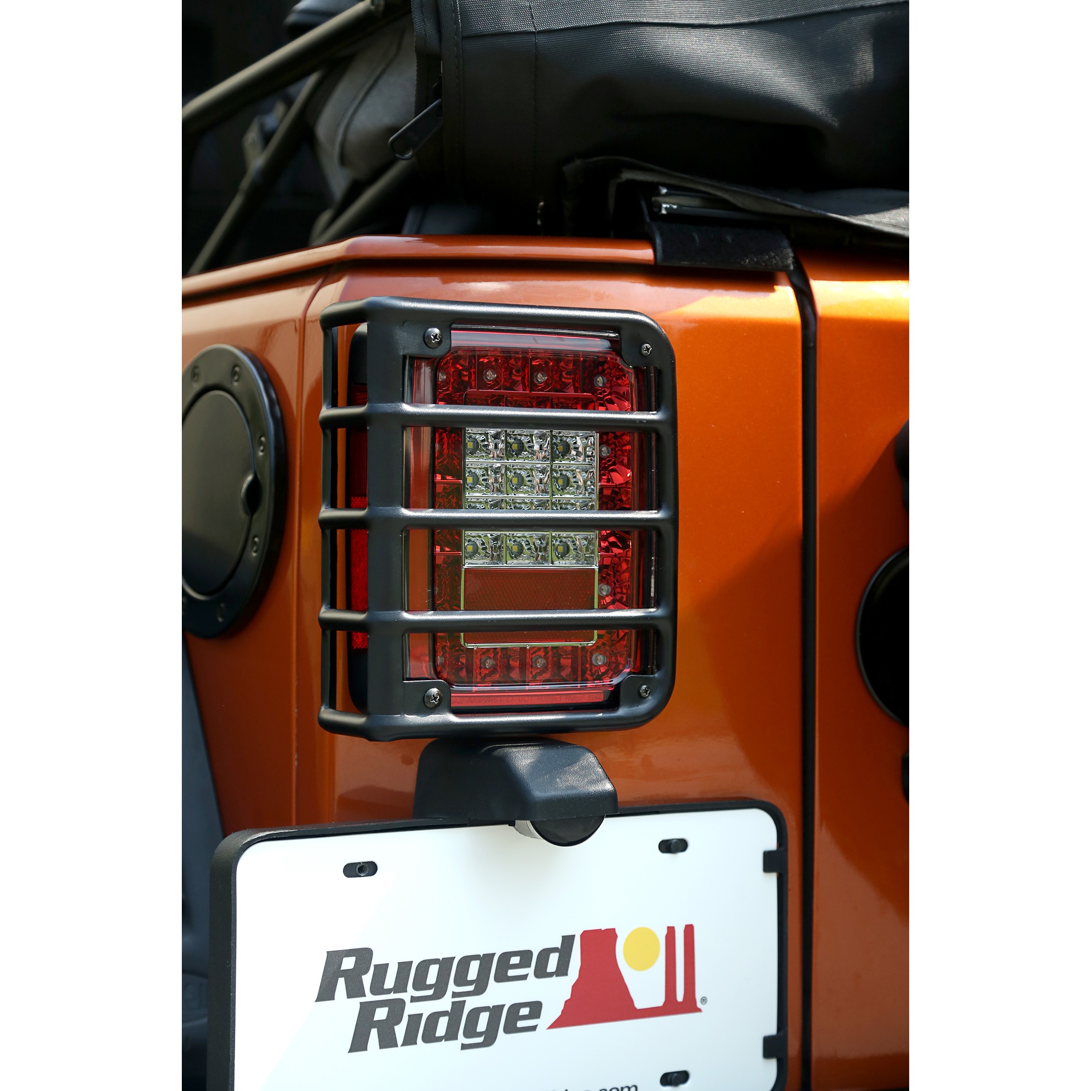 Rugged Ridge Tail Light Euro Guards Textured Black - JK